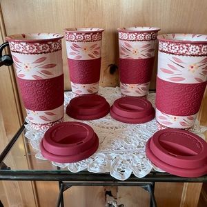Set Of Four Temptations By Tara Old World Mugs Tumblers